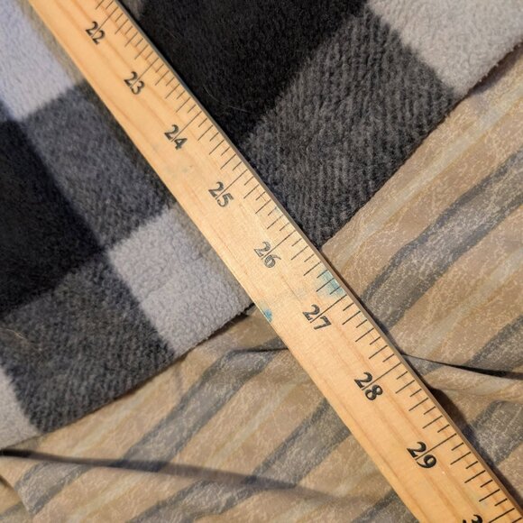 Columbia Sweater Interchange Inner Layer in Black/white Plaid full zip up Pocket - Picture 5 of 7